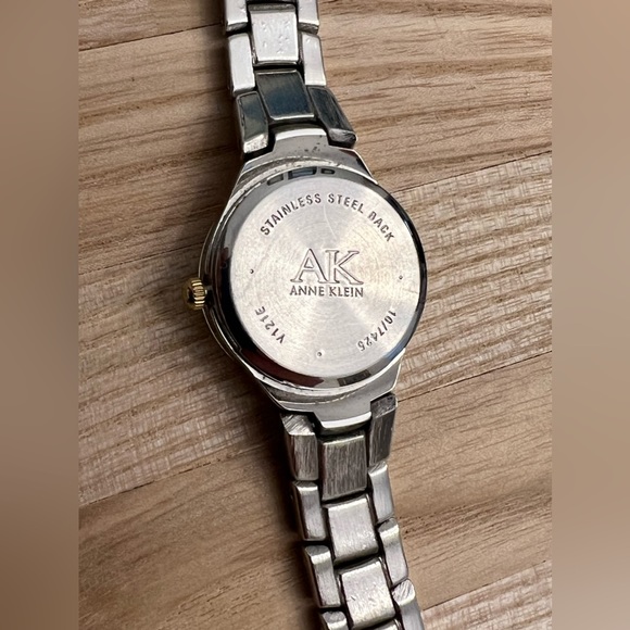 Anne Klein Ladies Watch Two Tone Gold Tone Quartz Silver Dial - Picture 6 of 9